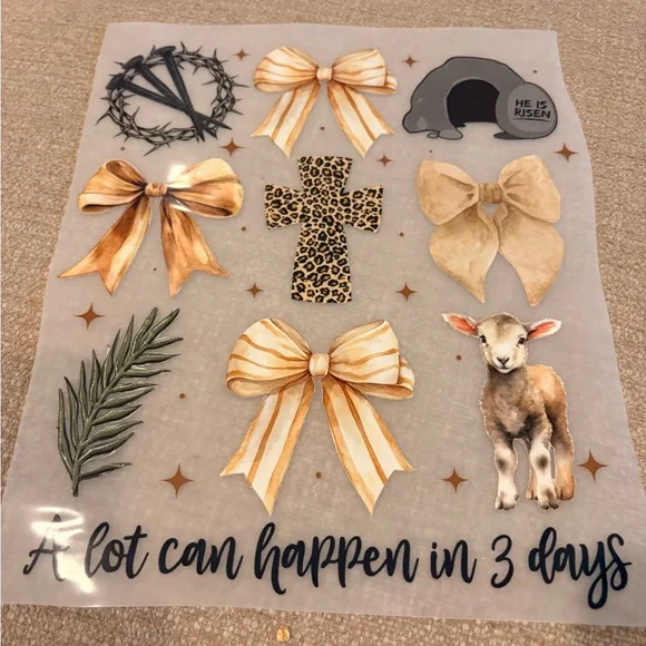 Colorful Amen and Pray Letter DTF bundle set of 9 - Picture 9 of 16